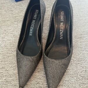 Stuart Weitzman Stuart Kitten Pump New Pyrite